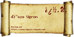 Ősze Ugron névjegykártya